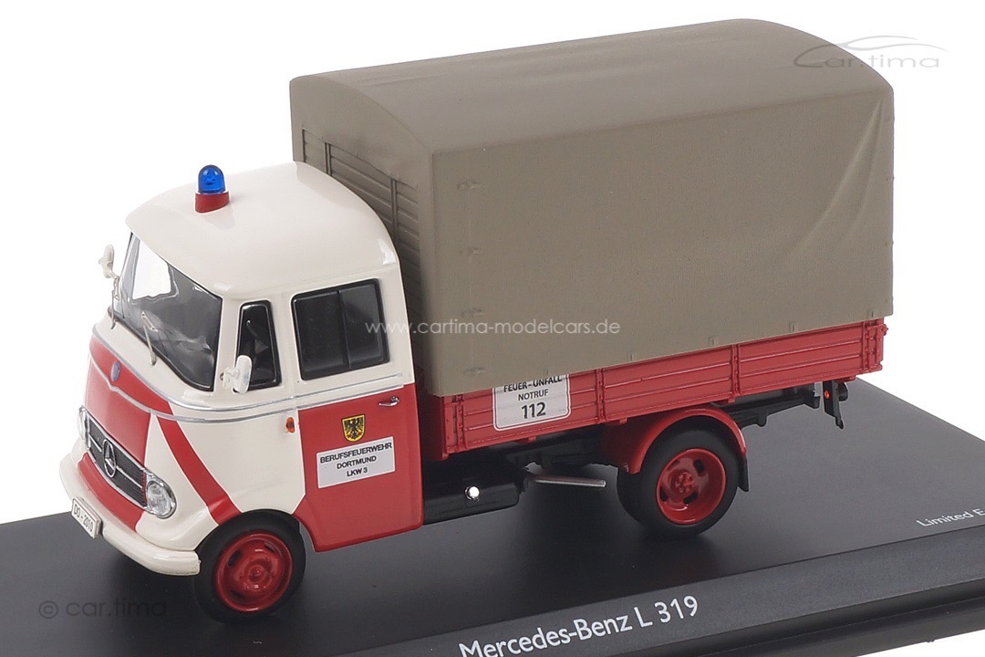 Mercedes-Benz L319 Feuerwehr Dortmund Schuco 1:43 450291600 Mercedes-Benz L319 Feuerwehr Dortmund Schuco 1:43 450291600