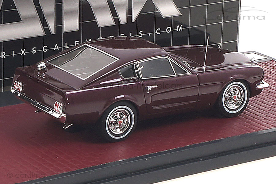 Ford Mustang Fastback Shorty 1964 rot met. Matrix 1:43 MX50603-011