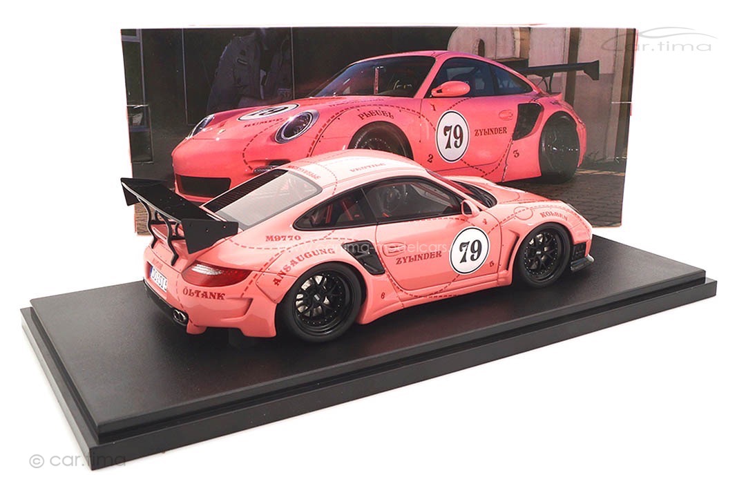 Porsche 911 (997) Turbo S LBWK Sidney Hoffmann Pink Pig Werk83 1:18 W18090001