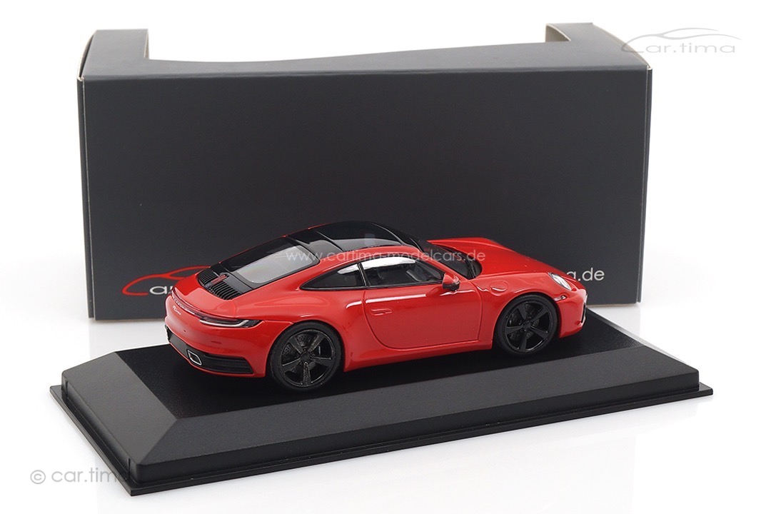 Porsche 911 (992) Carrera Indischrot/Rad schwarz Minichamps car.tima CUSTOMIZED 1:43
