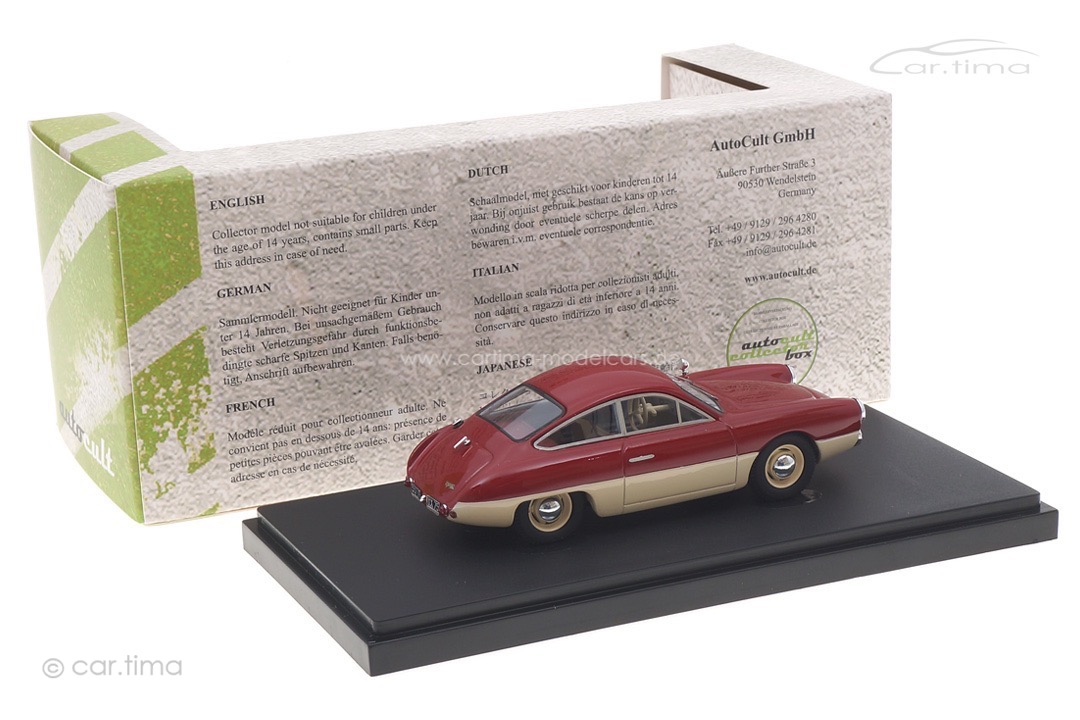 Panhard X87 Dolomites 1953 rot/beige Autocult 1:43 02028 Panhard X87 Dolomites 1953 rot/beige Autocult 1:43 02028