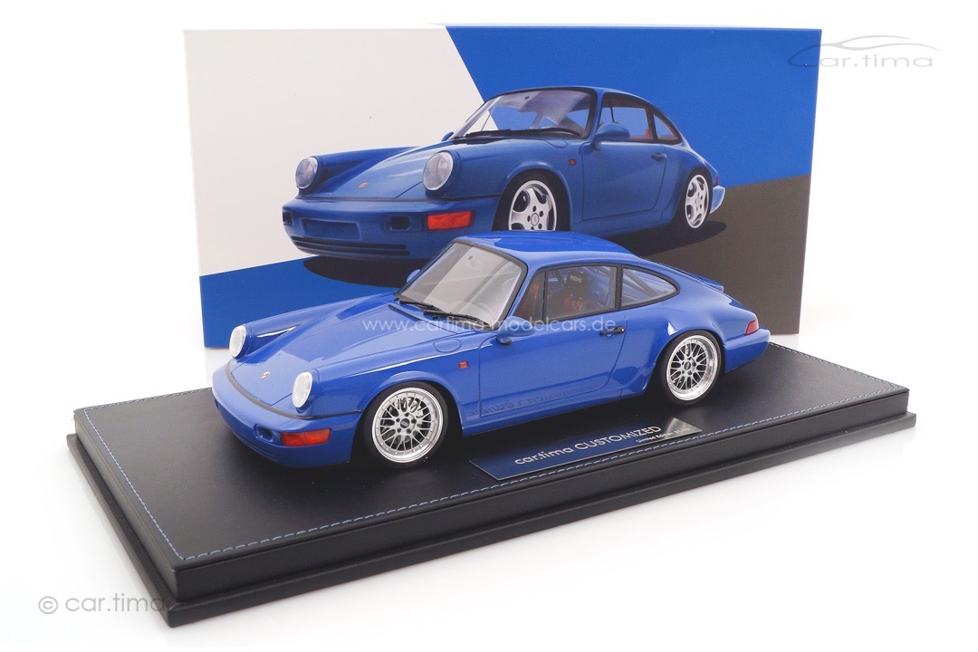 Porsche 911 (964) Carrera RS N/GT maritimblau BBS LeMans Alufelgen car.tima CUSTOMIZED 1:18