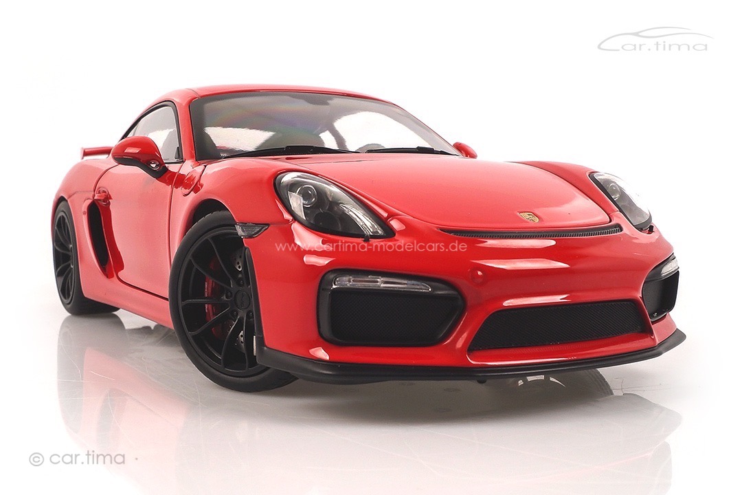 Porsche Cayman (981) GT4 Indischrot Schuco 1:18 450040300