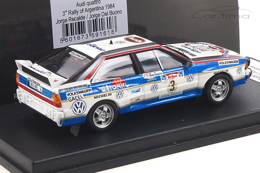 Audi Quattro Rallye of Argentina 1984 Recalde/Del Buono Trofeu 1:43 RRAR01 Audi Quattro Rallye of Argentina 1984 Recalde/Del Buono Trofeu 1:43 RRAR01