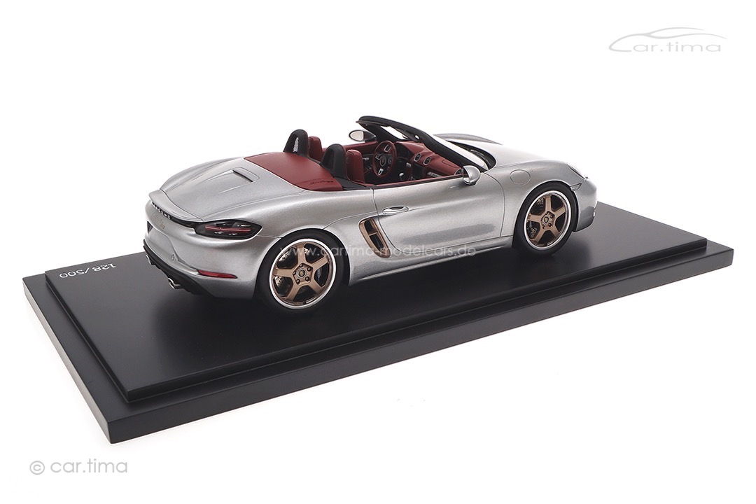 Porsche Boxster 982 25 Jahre Sondermodell GT-Silber Spark 1:18 WAP0212020NB25