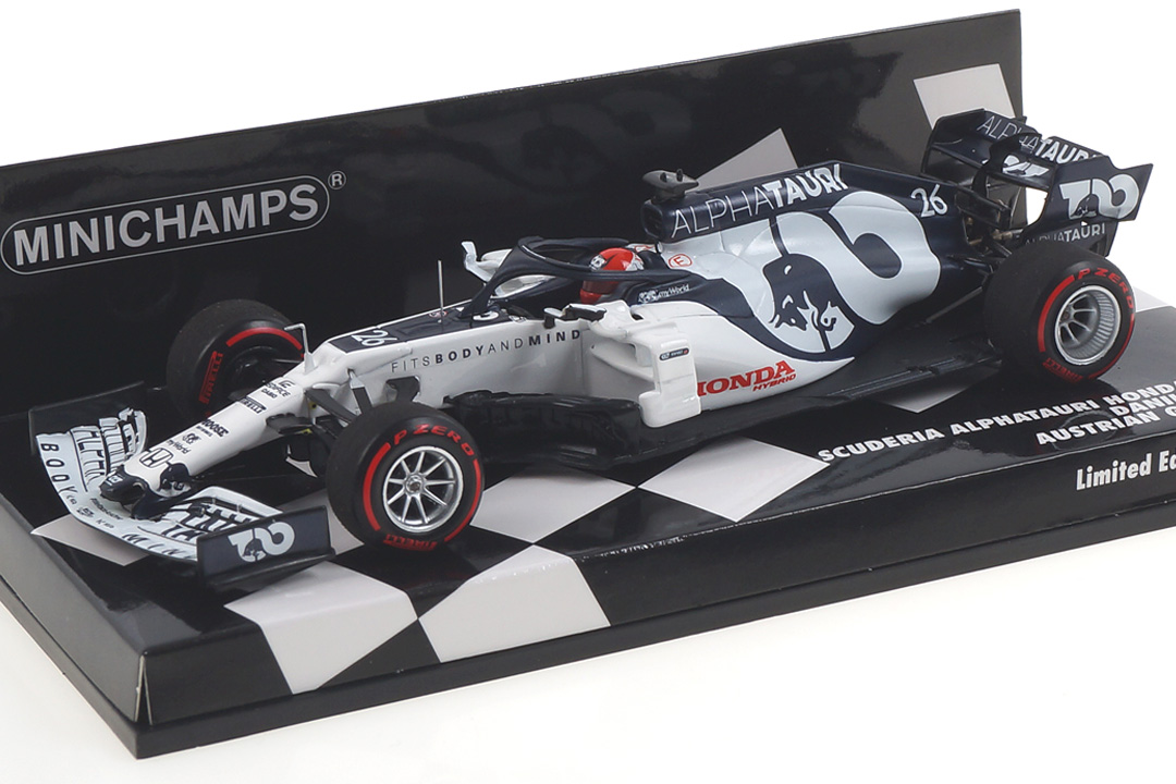 Scuderia Alpha Tauri Honda AT01 Austrian GP 2020 Daniil Kvyat Minichamps 1:43 417200126