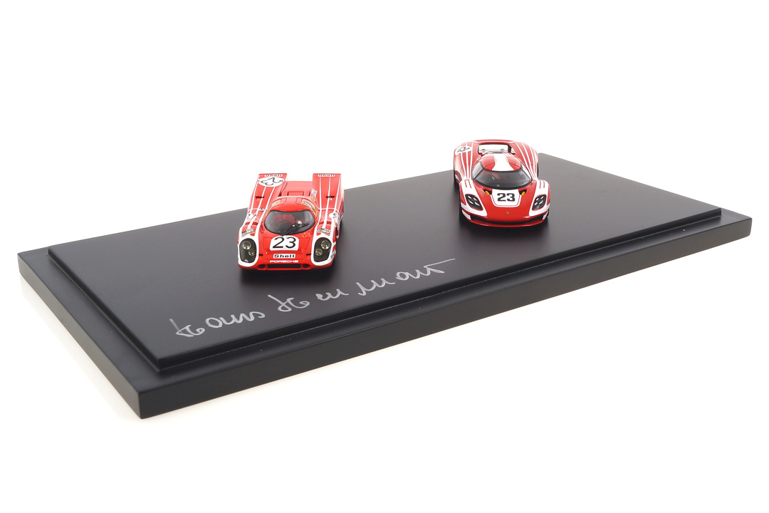 Set Porsche 917 signed by Hans Herrmann 1 of 23 car.tima CUSTOMIZED 1:43