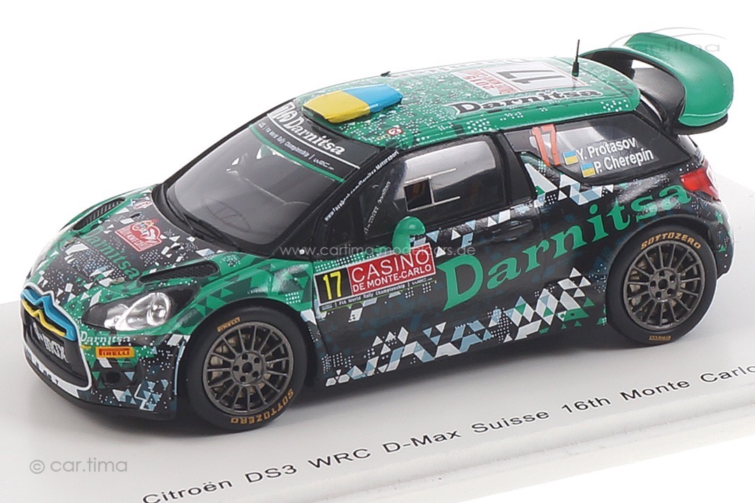 Citroen DS3 WRC Rallye Monte Carlo 2015 Protasov/Cherepin Spark 1:43 S4512 Citroen DS3 WRC Rallye Monte Carlo 2015 Protasov/Cherepin Spark 1:43 S4512