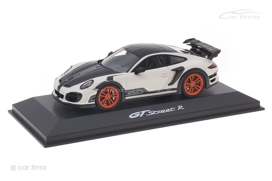 TECHART GTstreet R Weiß/Rad Gulforange TECHART Collection 1:43 091.992.143.004GO
