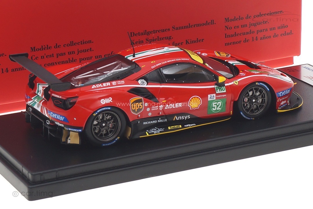 Ferrari 488 GTE EVO 24h Le Mans 2021 Serra/Molina/Bird Looksmart 1:43 LSLM122 Ferrari 488 GTE EVO 24h Le Mans 2021 Serra/Molina/Bird Looksmart 1:43 LSLM122