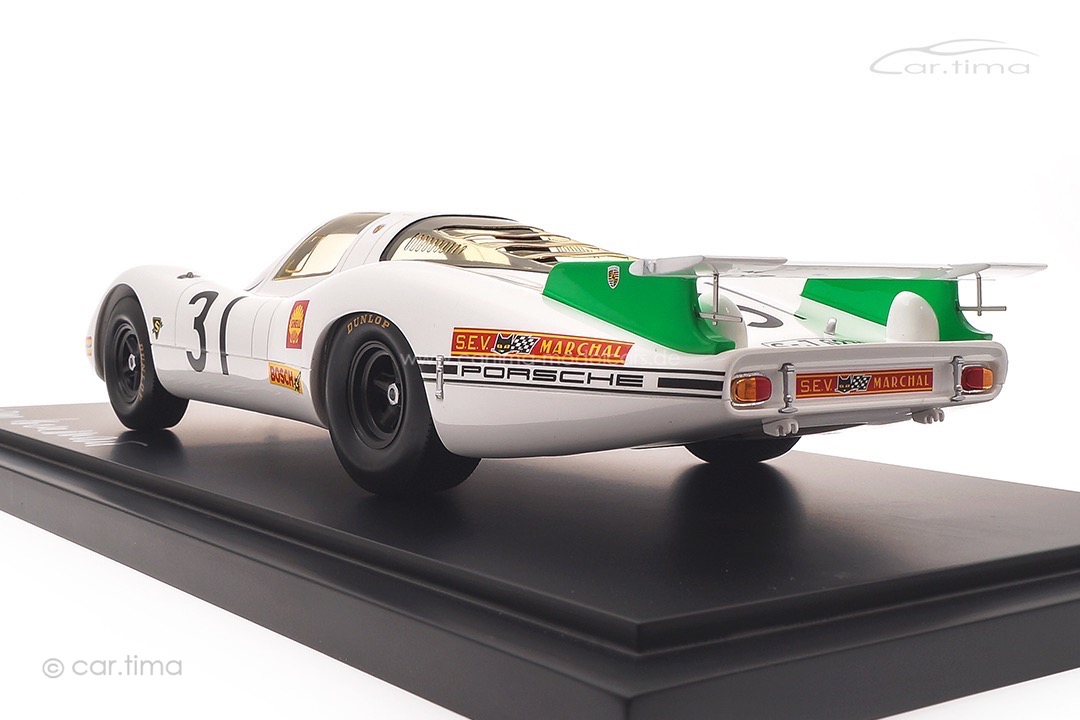 Porsche 908 24h Le Mans 1968 Herrmann/Siffert Originalsignatur Hans Herrmann Spark 1:18 18S517-SIGN