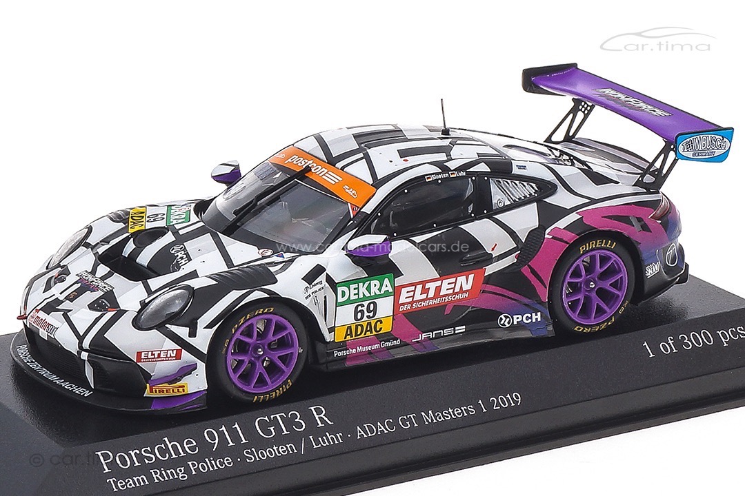 Porsche 911 GT3 R ADAC GT Masters 2019 Iron Force Minichamps 1:43 413196069 Porsche 911 GT3 R ADAC GT Masters 2019 Iron Force Minichamps 1:43 413196069