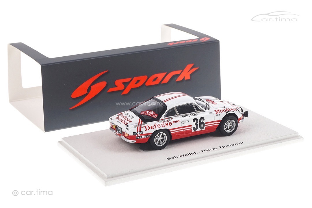 Alpine A110 Rallye Monte Carlo 1973 Wollek/Thimonier Spark 1:43 S6111 Alpine A110 Rallye Monte Carlo 1973 Wollek/Thimonier Spark 1:43 S6111