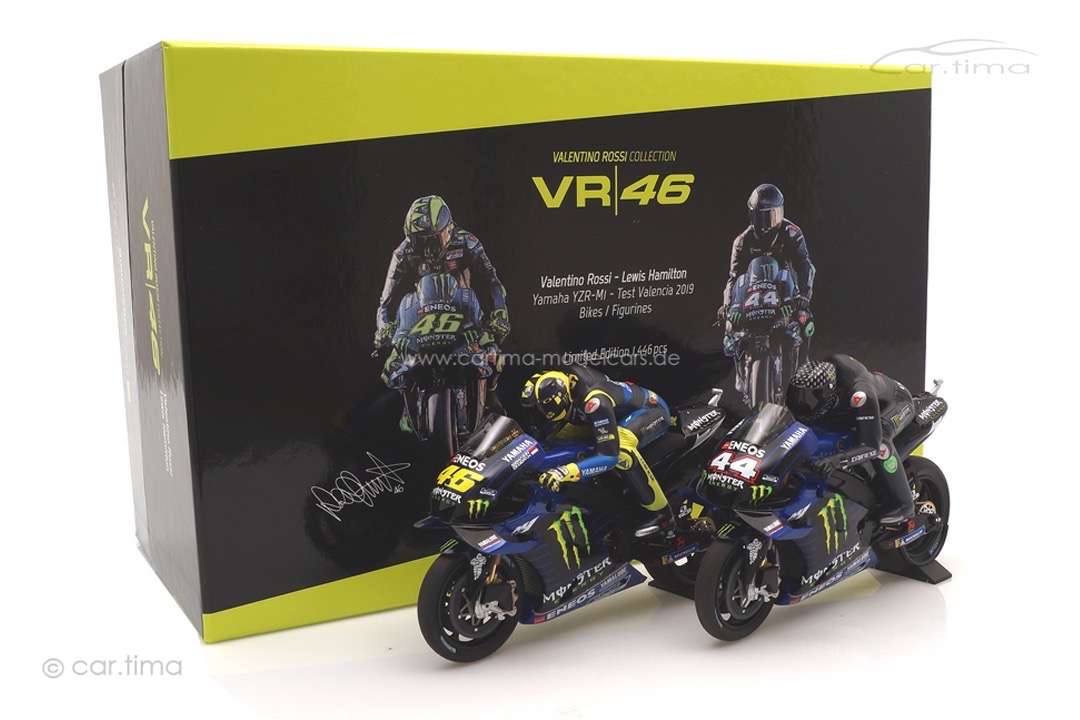 Set Yamaha YZR-M1 Test Valencia 2019 Hamilton/Rossi Minichamps 1:12 122194446