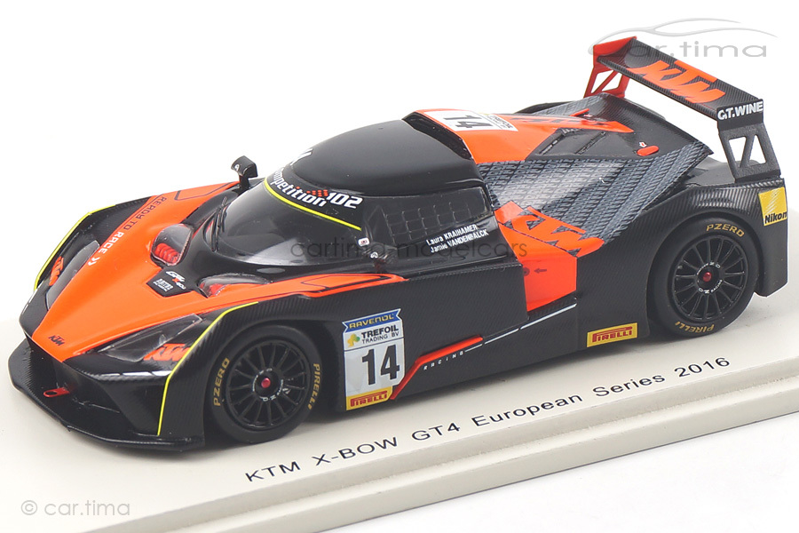 KTM X-Bow GT4 European Series 2016 Kraihamer/Vandenbalck Spark 1:43 S5664