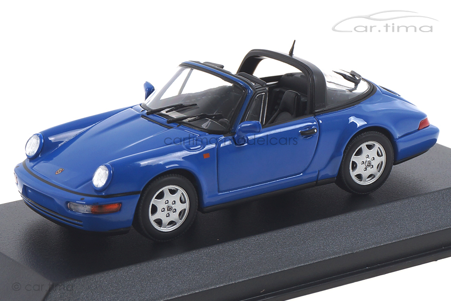Porsche 911 (964) Carrera 2 Targa maritimblau Minichamps 1:43  940061360