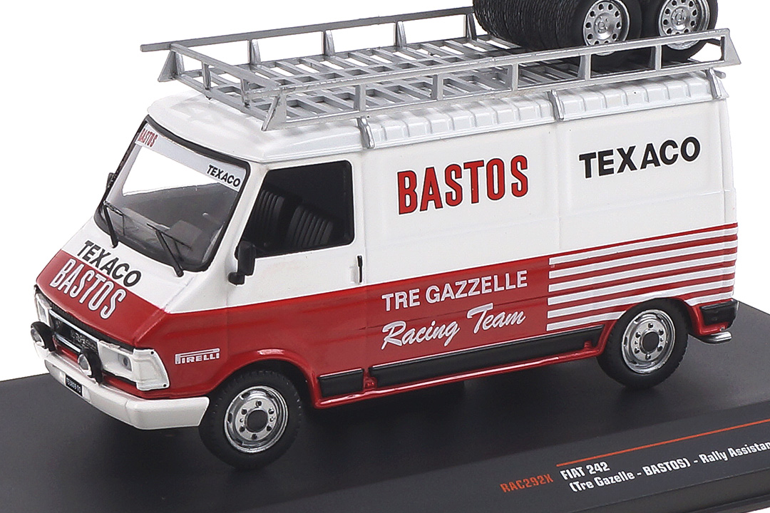 Fiat 242 Bastos Rally Assistance IXO 1:43 RAC292X Fiat 242 Bastos Rally Assistance IXO 1:43 RAC292X