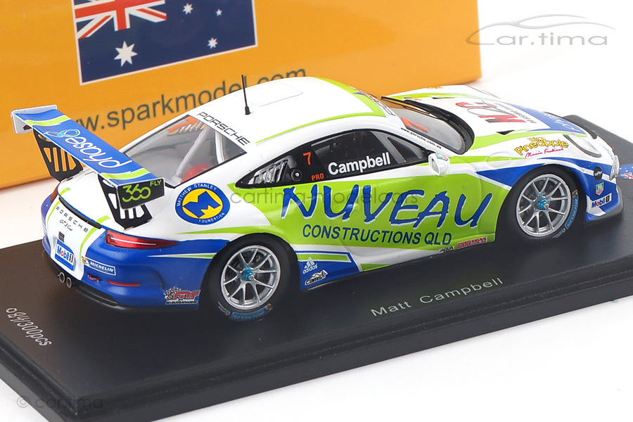 Porsche 911 (991) GT3 Cup Winner PCC Australia 2016 Campbell Spark 1:43 AS022