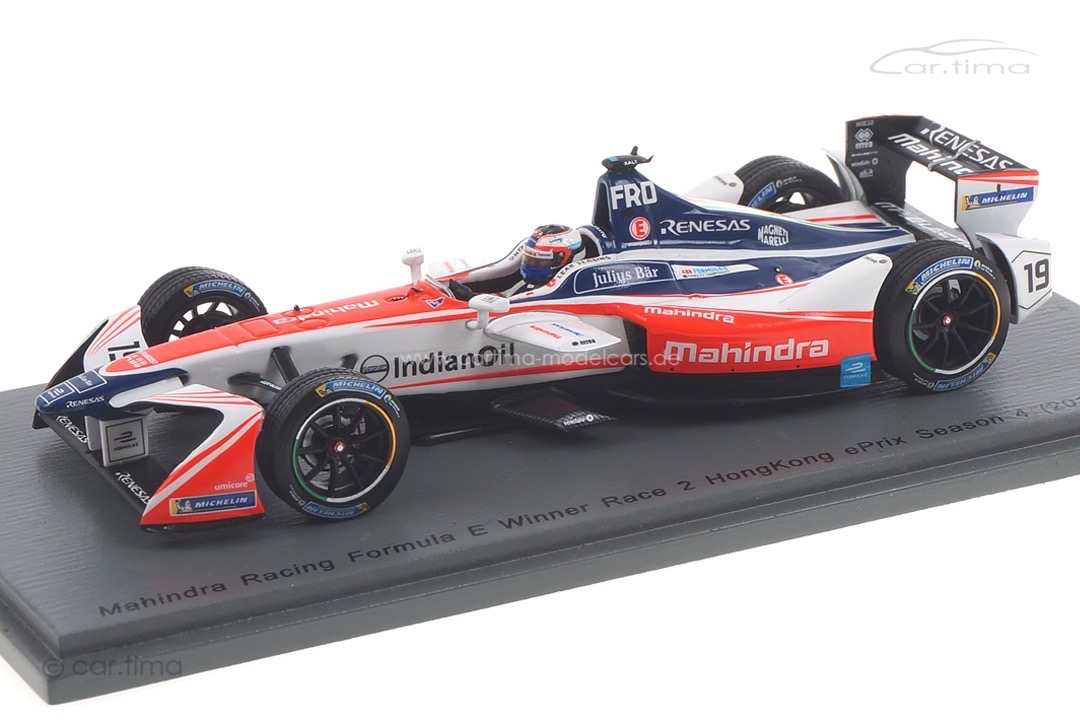 Mahindra Racing Formula E Winner HongKong Season 4 Felix Rosenqvist Spark 1:43 S5932 Mahindra Racing Formula E Winner HongKong Season 4 Felix Rosenqvist Spark 1:43 S5932