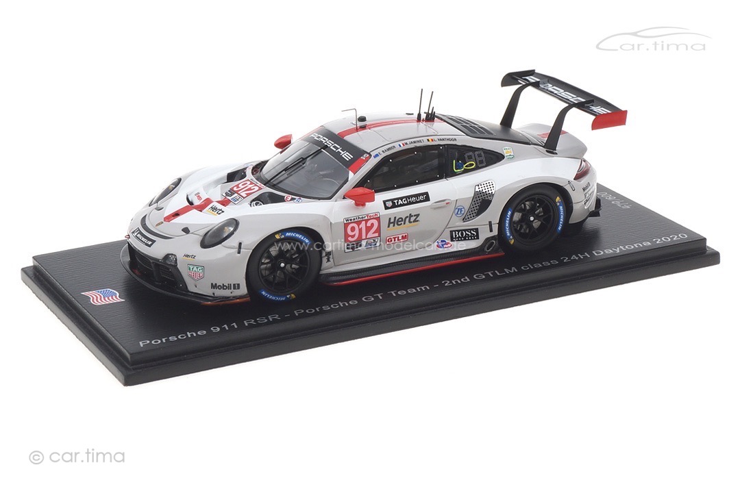 Porsche 911 RSR 24h Daytona 2020 Bamber/Jaminet/Vanthoor Spark 1:43 US121 Porsche 911 RSR 24h Daytona 2020 Bamber/Jaminet/Vanthoor Spark 1:43 US121