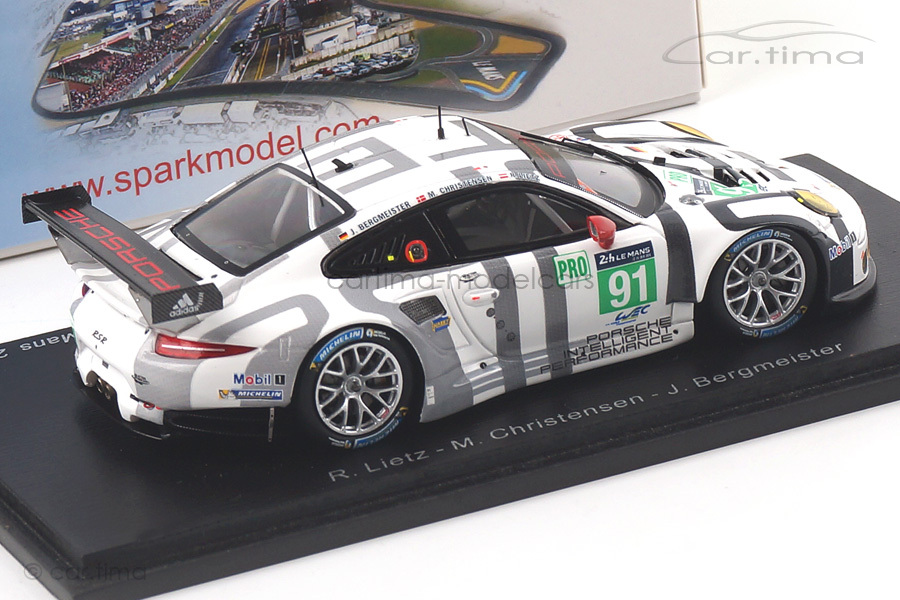 Porsche 911 RSR 24h Le Mans 2015 Bergmeister/Christensen/Lietz Spark 1:43 S4663 Porsche 911 RSR 24h Le Mans 2015 Bergmeister/Christensen/Lietz Spark 1:43 S4663