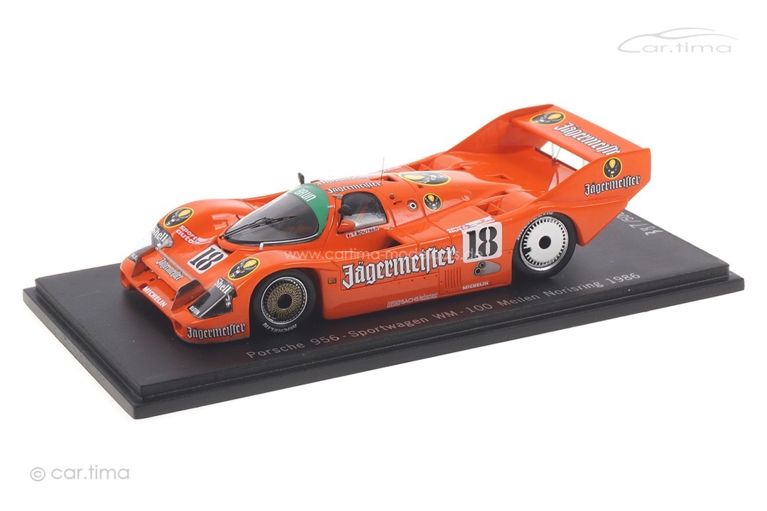 Porsche 956 100 Meilen Norisring 1986 Thierry Boutsen Spark 1:43 CAP04300111 Porsche 956 100 Meilen Norisring 1986 Thierry Boutsen Spark 1:43 CAP04300111