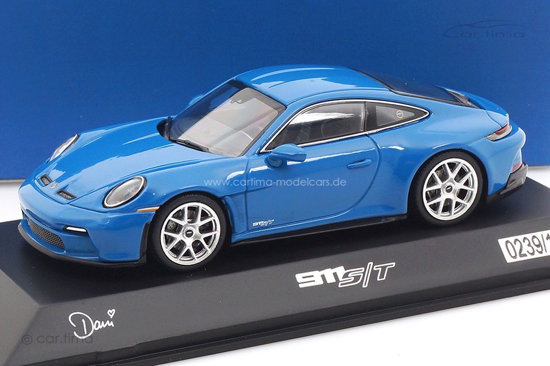 Porsche 911 (992) S/T Sonderwunsch Dani Blue Spark 1:43 WAP0204210T0ST