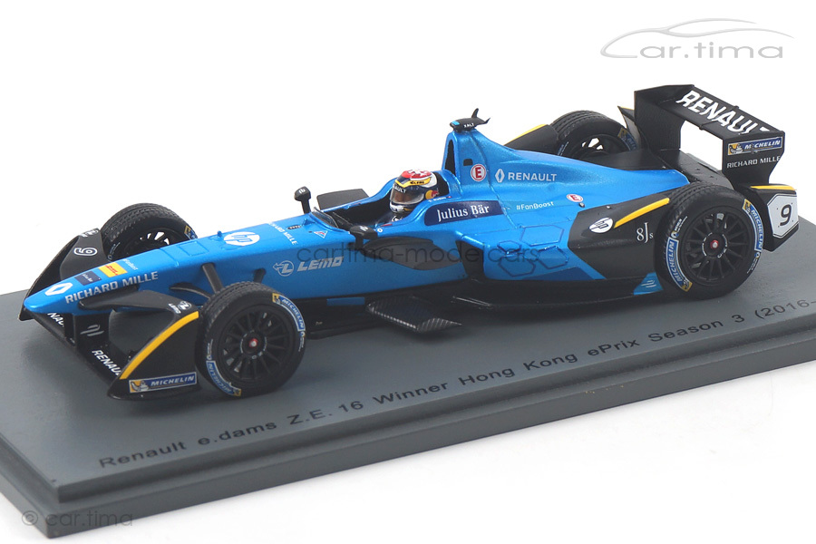 Renault e.dams Z.E. 16 Formula E Hong Kong 2016-2017 Sebastien Buemi Spark 1:43 S5920 Renault e.dams Z.E. 16 Formula E Hong Kong 2016-2017 Sebastien Buemi Spark 1:43 S5920