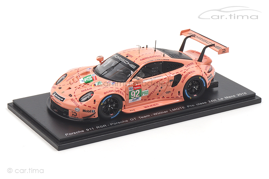 Porsche 911 RSR Winner LMGTE Pro 24h Le Mans 2018 Estre/Vanthoor Spark 1:43 S7033