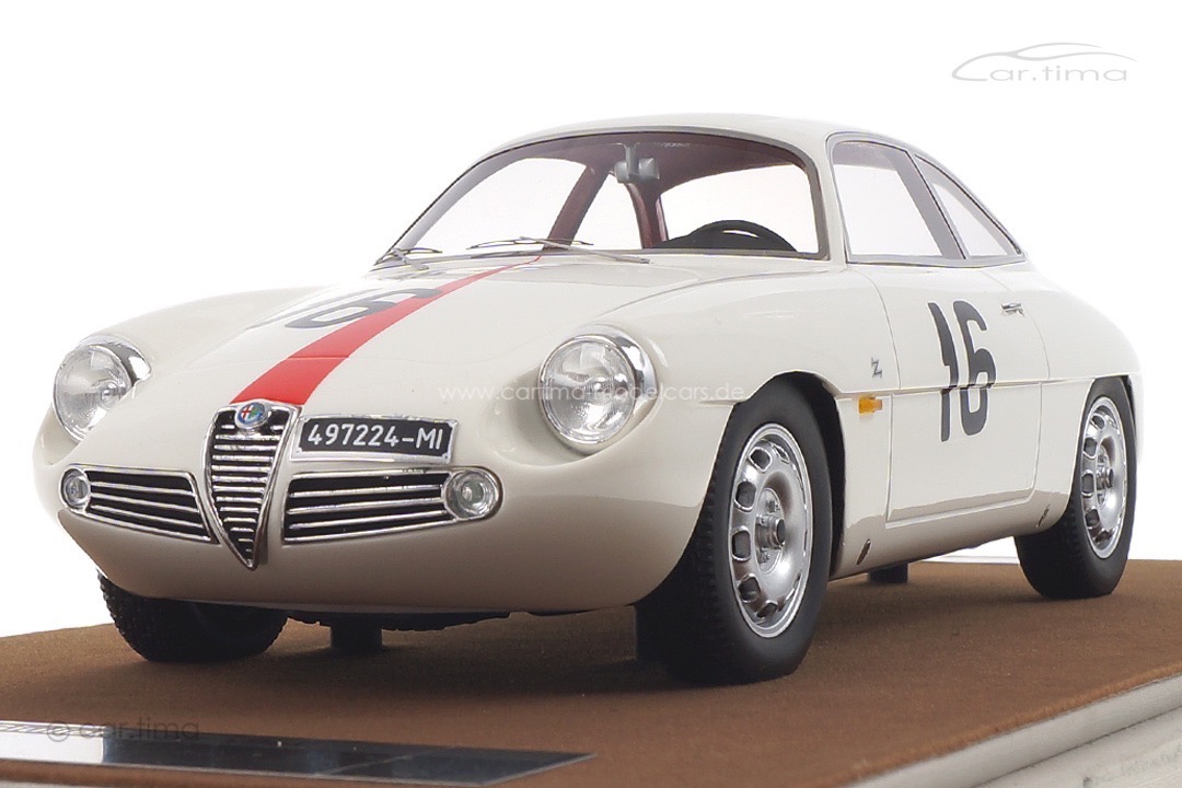 Alfa Romeo Giulietta SZ Monza Coppa Intereuropa 1960 Kim Tecnomodel 1:18 TM18-42F Alfa Romeo Giulietta SZ Monza Coppa Intereuropa 1960 Kim Tecnomodel 1:18 TM18-42F