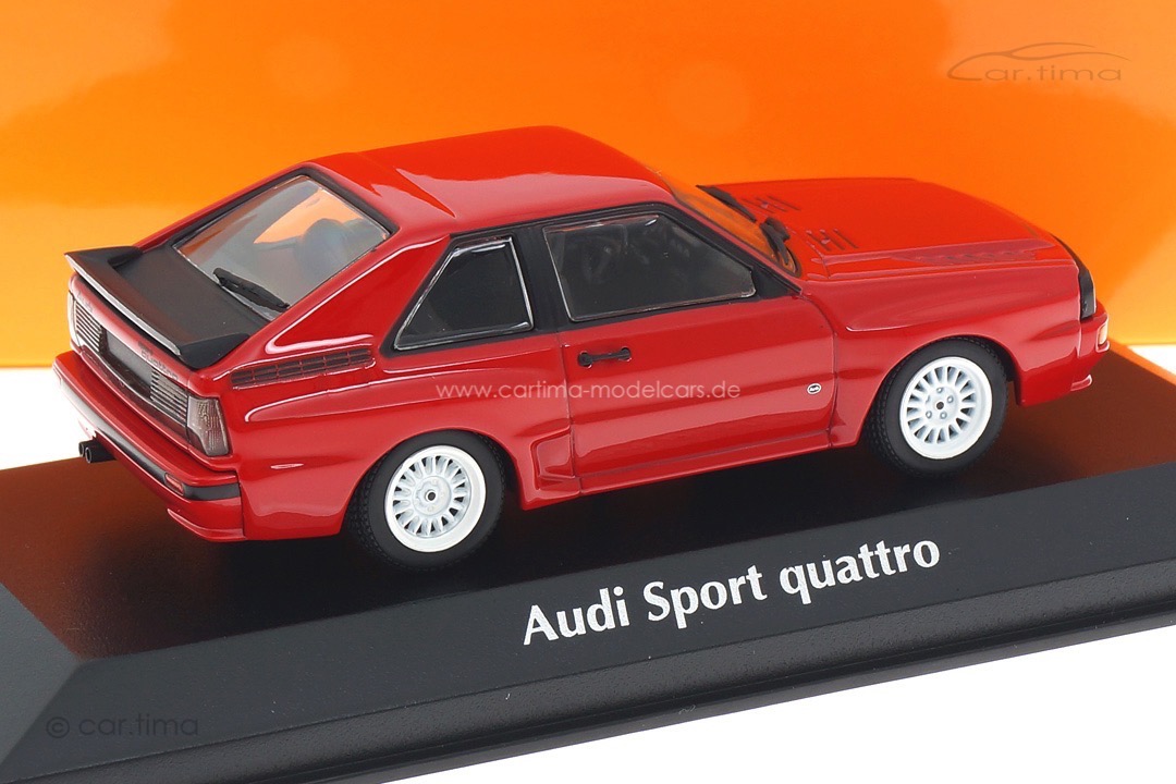Audi Sport quattro 1984 rot/Rad weiß Minichamps 1:43 940012120 Audi Sport quattro 1984 rot/Rad weiß Minichamps 1:43 940012120