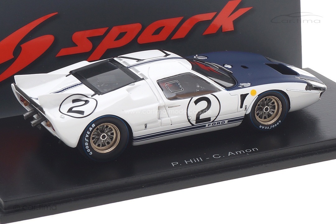 Ford GT40 MKII 24h Le Mans 1965 Amon/Hill Spark 1:43 S4533 Ford GT40 MKII 24h Le Mans 1965 Amon/Hill Spark 1:43 S4533