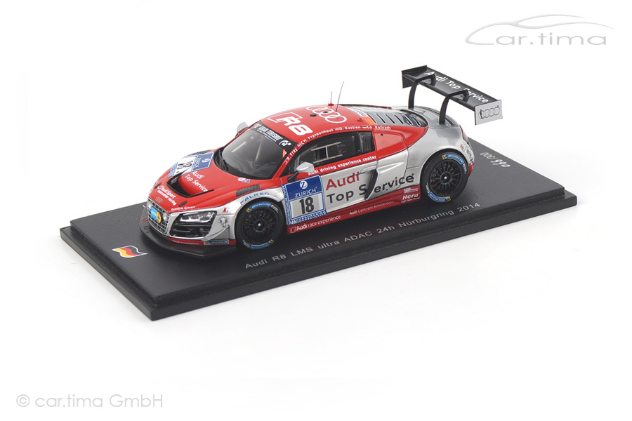 Audi R8 LMS Ultra 24h Nürburgring 2014 Frey/Bastien/Bollrath Spark 1:43 SG141