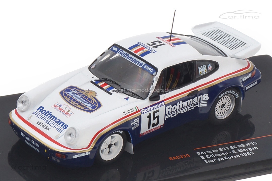 Porsche 911 SC/RS Rallye Tour de Corse 1985 Coleman/Morgan IXO 1:43 RAC334LQ Porsche 911 SC/RS Rallye Tour de Corse 1985 Coleman/Morgan IXO 1:43 RAC334LQ