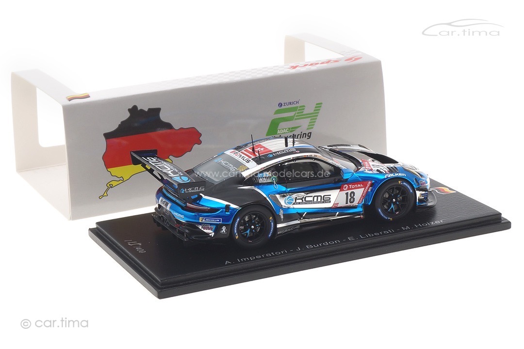 Porsche 911 GT3 R 24h Nürburgring 2021 Bourdon/Holzer/Imperatori/Liberati Spark 1:43 SG775