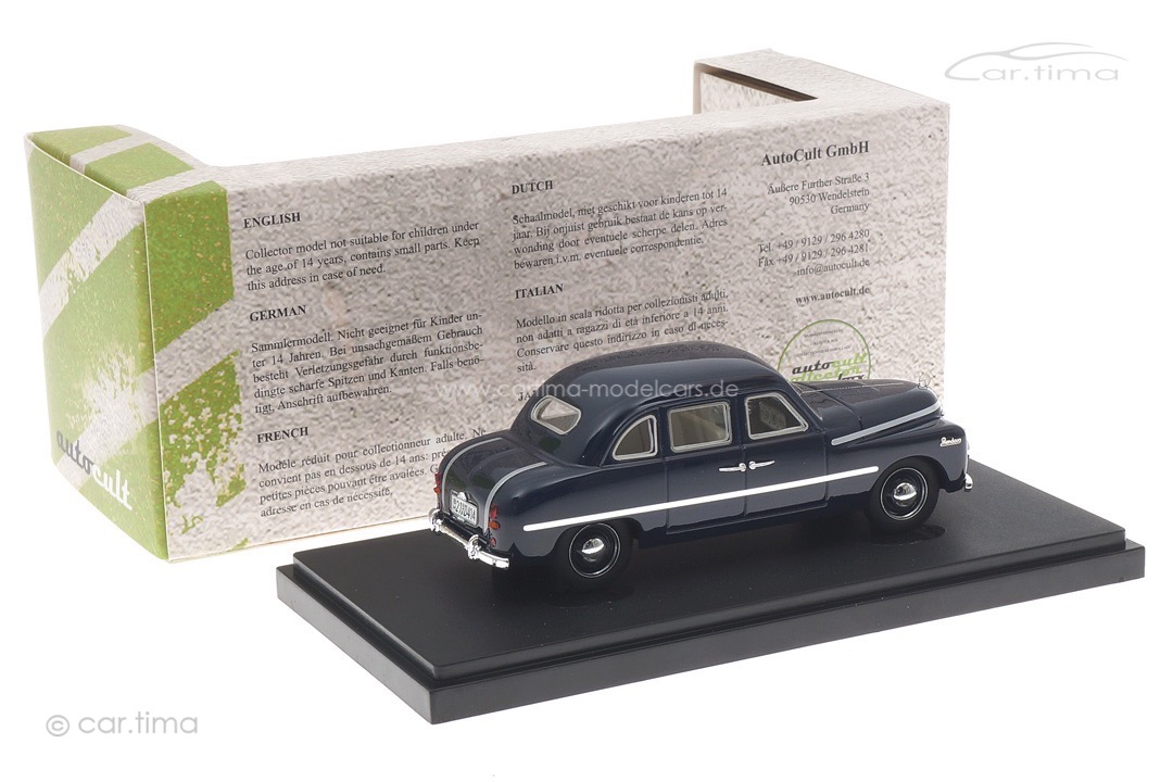Wendax WS 750 1950 dunkelblau autocult 1:43 02029 Wendax WS 750 1950 dunkelblau autocult 1:43 02029