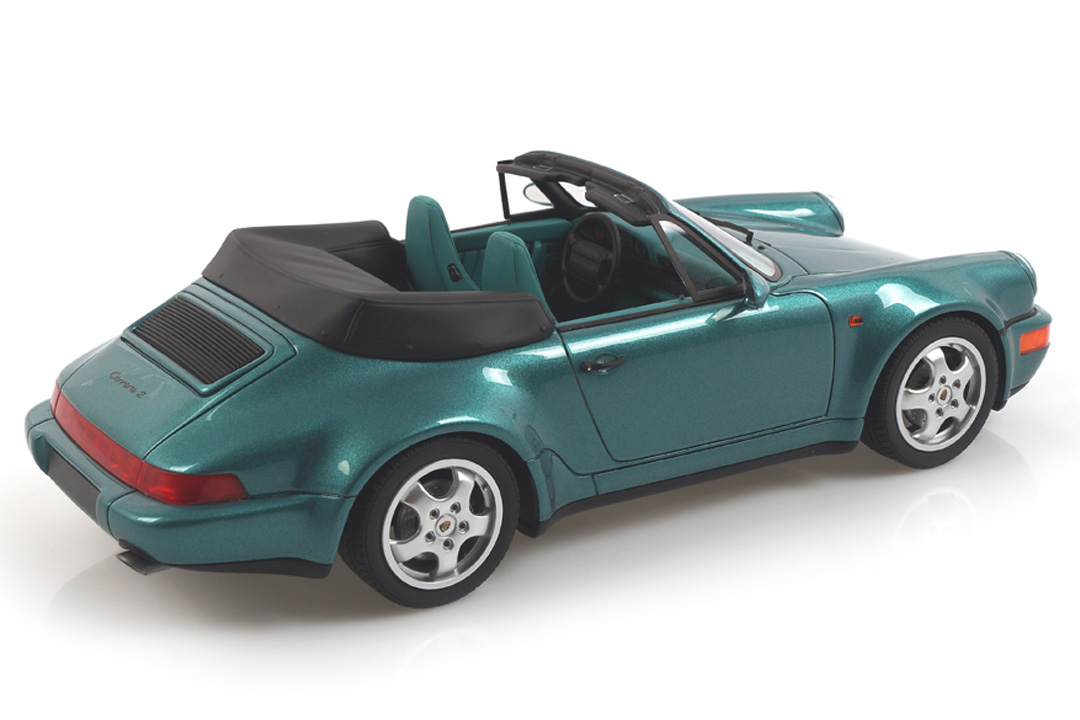 Porsche 911 (964) Cabriolet Turbo Look Wimbledon grün met. GT Spirit 1:18 GT294 Porsche 911 (964) Cabriolet Turbo Look Wimbledon grün met. GT Spirit 1:18 GT294