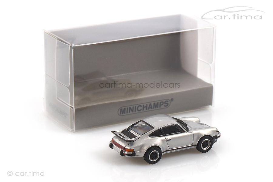 Porsche 911 (930) Turbo 3.0 1977 silber Minichamps 1:87 870066102