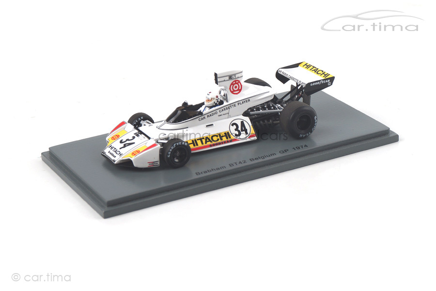 Brabham BT42 GP Belgien 1974 Teddy Pilette Spark 1:43 S4784 Brabham BT42 GP Belgien 1974 Teddy Pilette Spark 1:43 S4784
