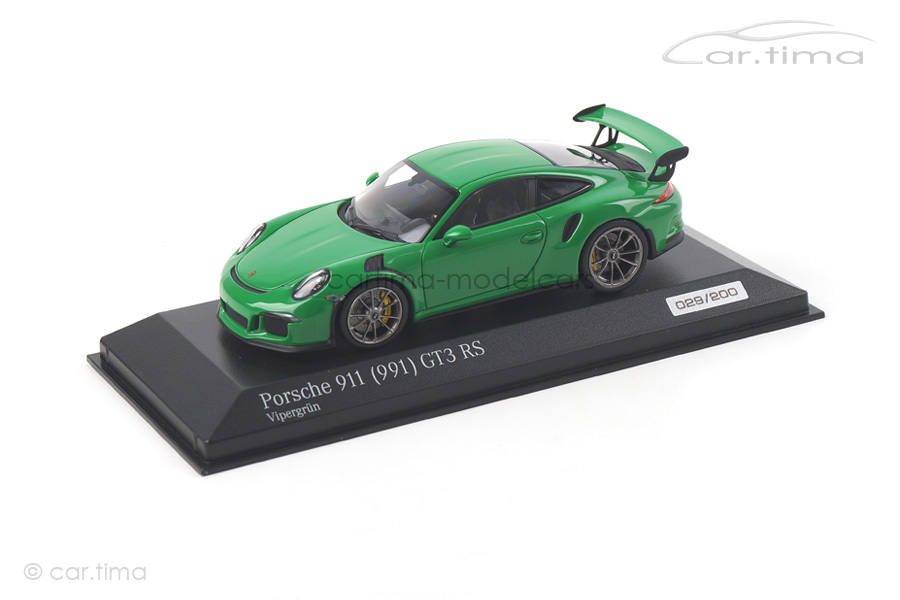 Porsche 911 (991) GT3 RS Vipergrün Minichamps 1:43 CA04316043 Porsche 911 (991) GT3 RS Vipergrün Minichamps 1:43 CA04316043