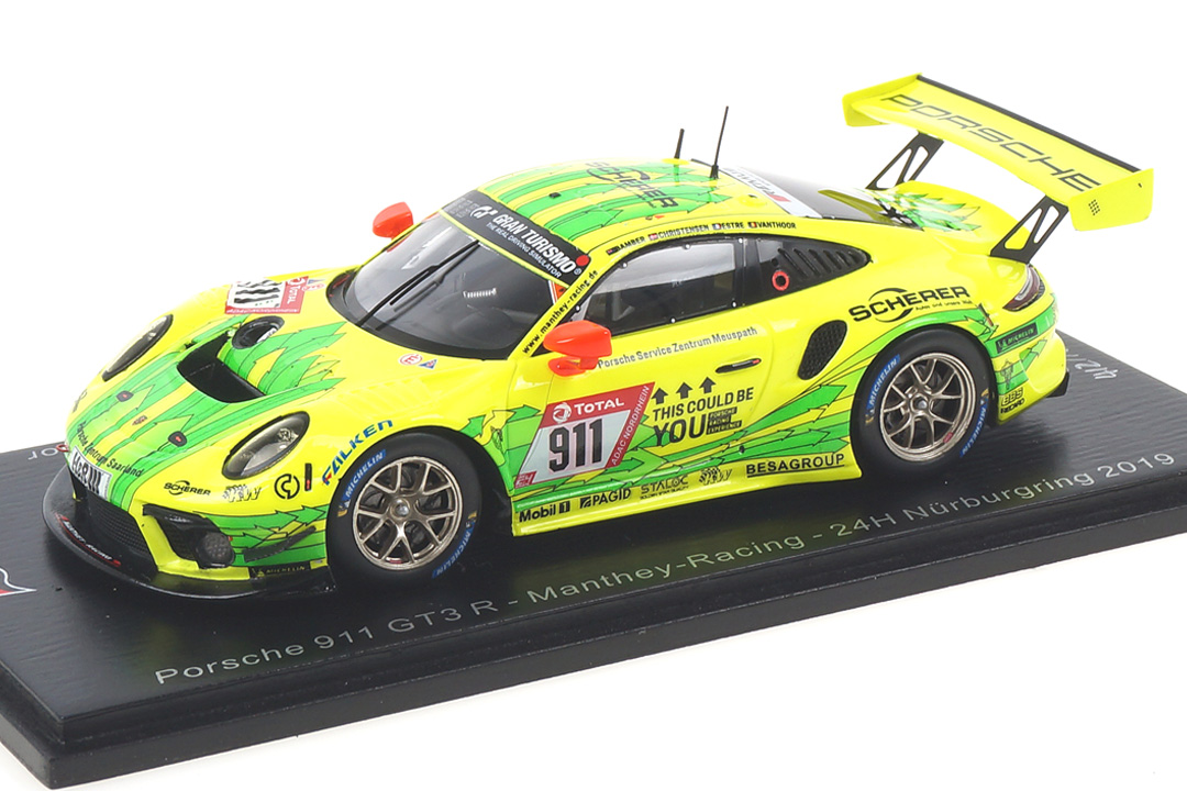 Porsche 911 GT3 R 24h Nürburgring 2019 Bamber/Christensen/Estre Spark 1:43 SG521