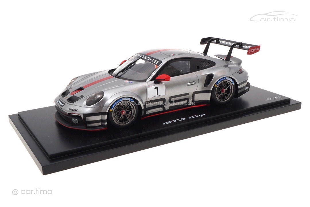 Porsche 911 (992) GT3 Cup Racing Experience Edition GT-Silber/rot Spark 1:18 WAP0211500NGTC Porsche 911 (992) GT3 Cup Racing Experience Edition GT-Silber/rot Spark 1:18 WAP0211500NGTC