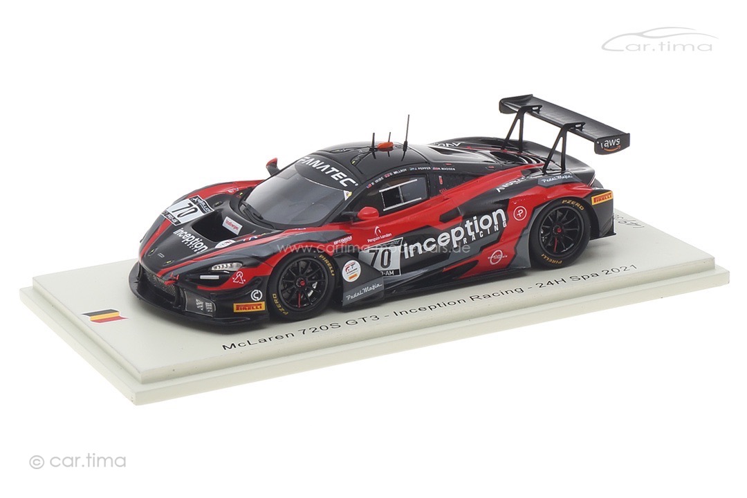 McLaren 720S GT3 24h Spa 2021 Millroy/Iribe/Madsen/Pepper Spark 1:43 SB453 McLaren 720S GT3 24h Spa 2021 Millroy/Iribe/Madsen/Pepper Spark 1:43 SB453