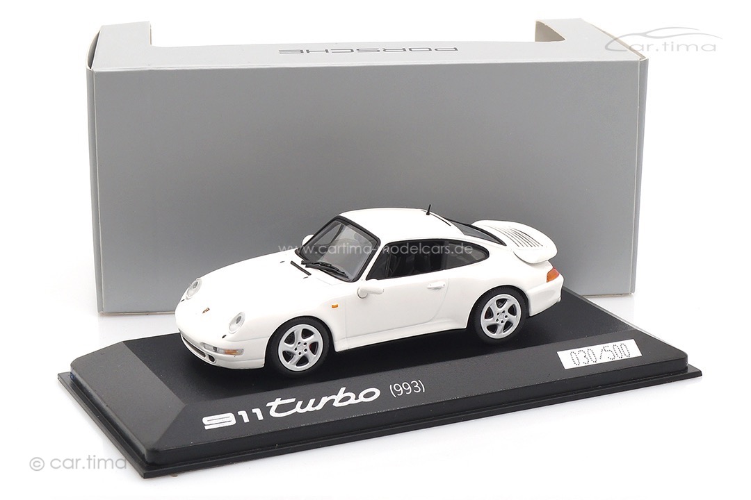 Porsche 911 (993) Turbo Weiß Turbo History Collection Minichamps 1:43 WAP0205040AVKK
