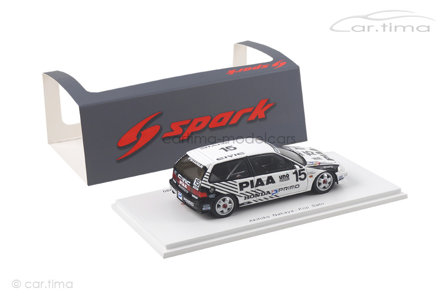 Honda Civic EF9 JTC Suzuka 500km 1990 Nakaya/Sato Spark 1:43 S5461 Honda Civic EF9 JTC Suzuka 500km 1990 Nakaya/Sato Spark 1:43 S5461