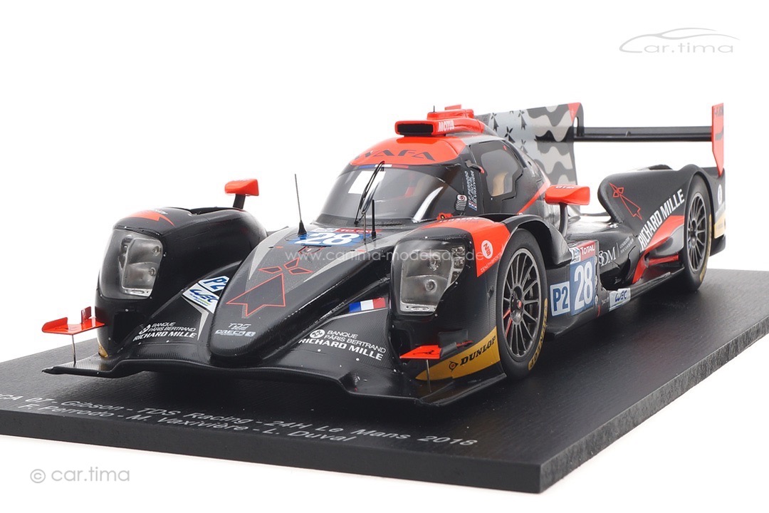 Oreca 07-Gibson 24h Le Mans 2018 Duval/Perrodo/Vaxiviére Spark 1:18 18S400 Oreca 07-Gibson 24h Le Mans 2018 Duval/Perrodo/Vaxiviére Spark 1:18 18S400