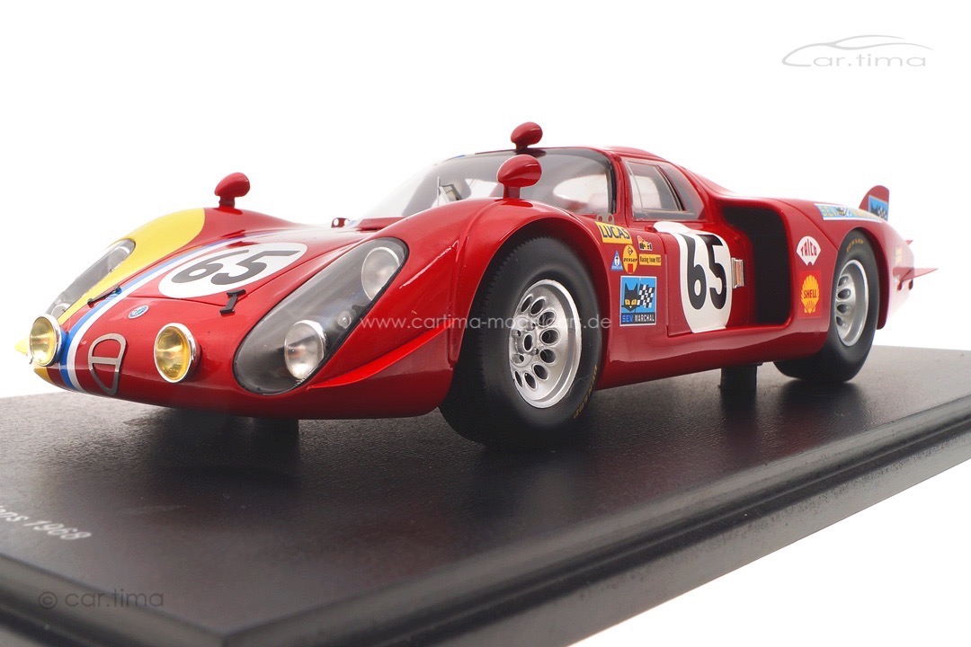 Alfa Romeo 33/2 24h Le Mans 1968 Trosch/von Wendt Spark 1:18 18S513 Alfa Romeo 33/2 24h Le Mans 1968 Trosch/von Wendt Spark 1:18 18S513