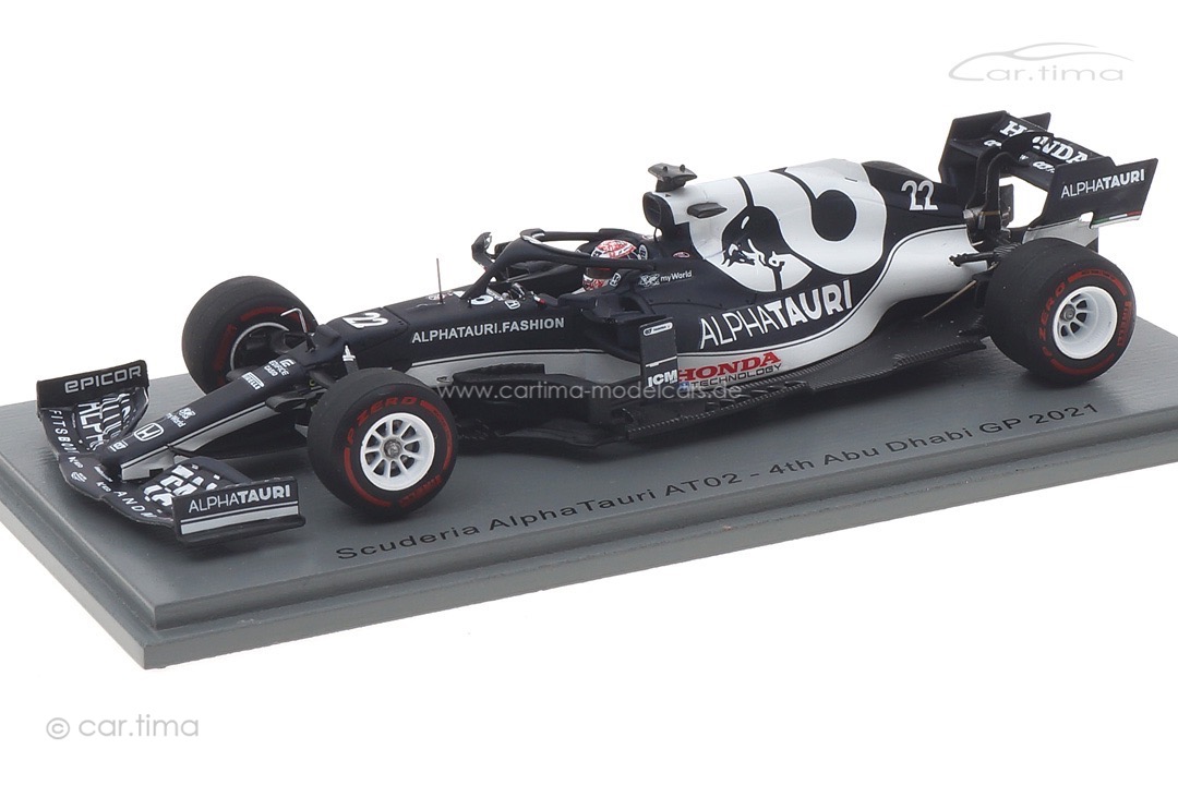 AlphaTauri AT02 GP Abu Dhabi 2021 Yuki Tsunoda Spark 1:43 S7853 AlphaTauri AT02 GP Abu Dhabi 2021 Yuki Tsunoda Spark 1:43 S7853
