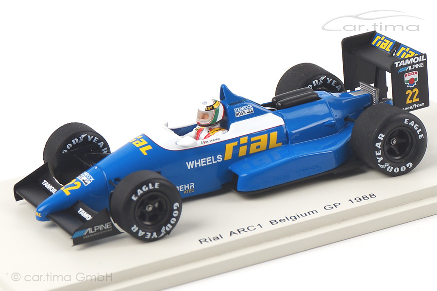 Rial ARC1 GP Belgien 1988 Andrea de Cesaris Spark 1:43 S4311