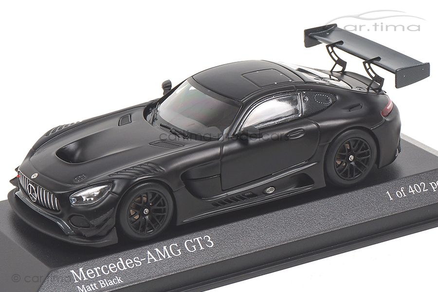 Mercedes-AMG GT3 Plain Body matt schwarz Minichamps 1:43 410173201 Mercedes-AMG GT3 Plain Body matt schwarz Minichamps 1:43 410173201